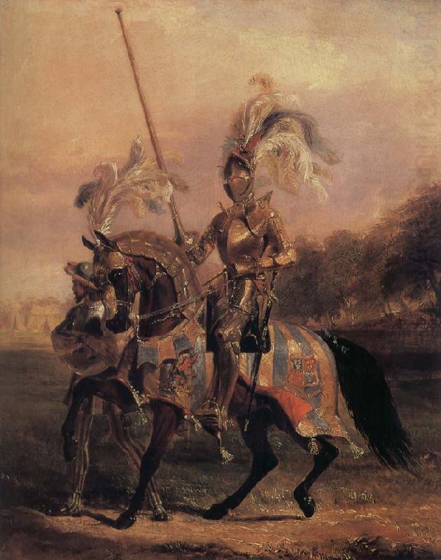 At Egliton, lord of t he Tournament, Edward Henry Corbould,RI,RWS